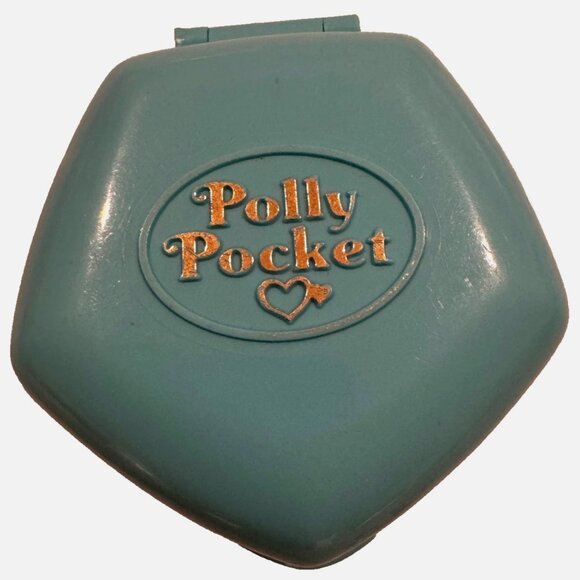 Polly Pocket Dr Polly's Baby Care Centre Nursery Blue 2 Figure Bluebird 1992 Vtg - Picture 5 of 6